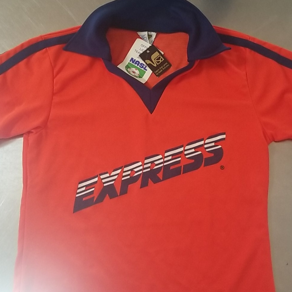 1979 NASL Detroit Express Soccer Jersey with tags